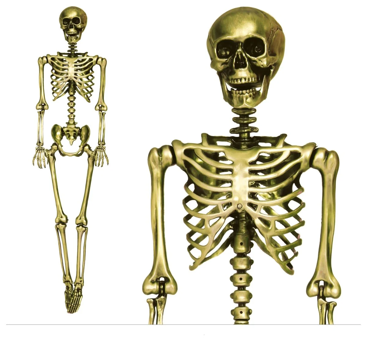 Halloween Goud Skelet 1,6m