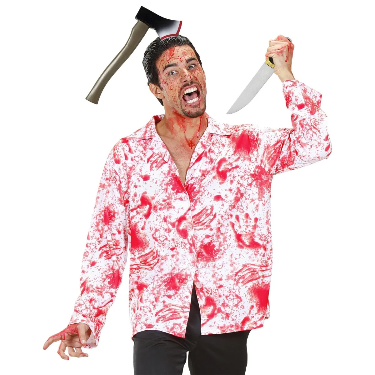 Halloween Haarband Bijl Met Bloed - Image 3