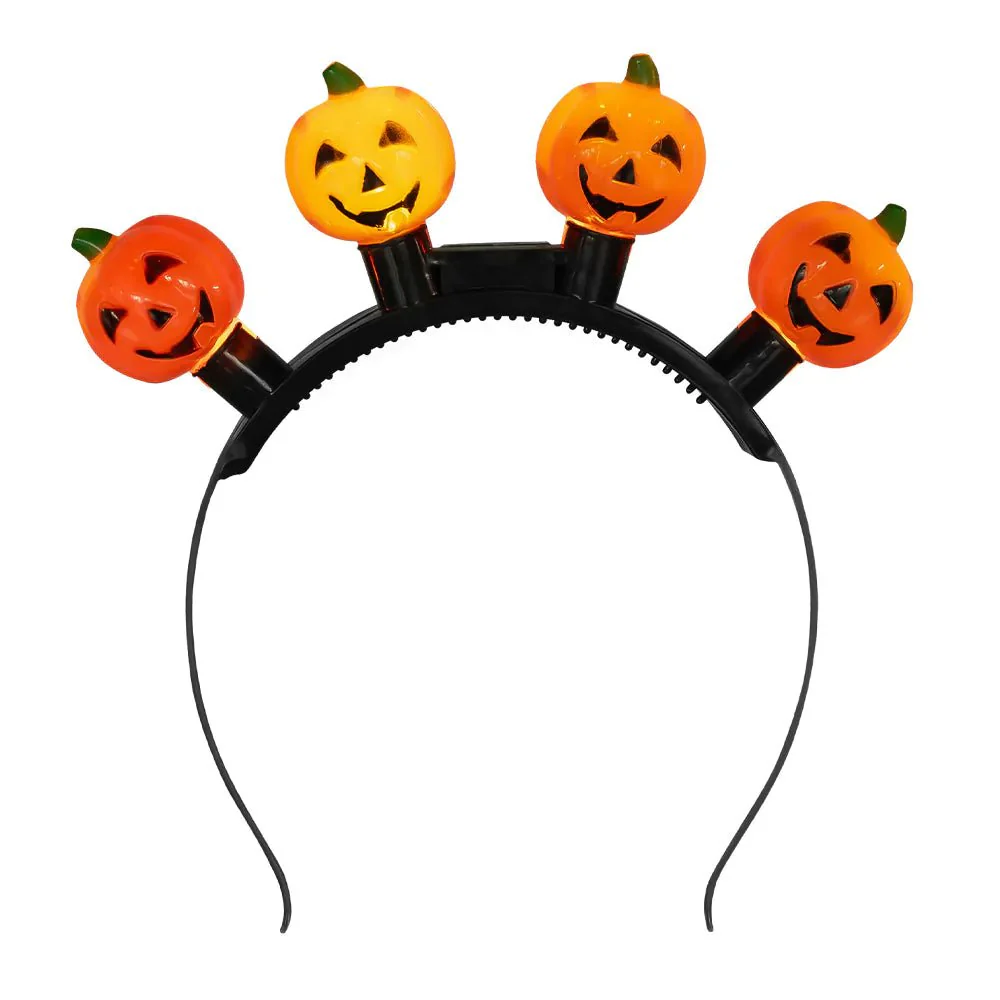 Halloween Haarband Pompoen Led - Image 4