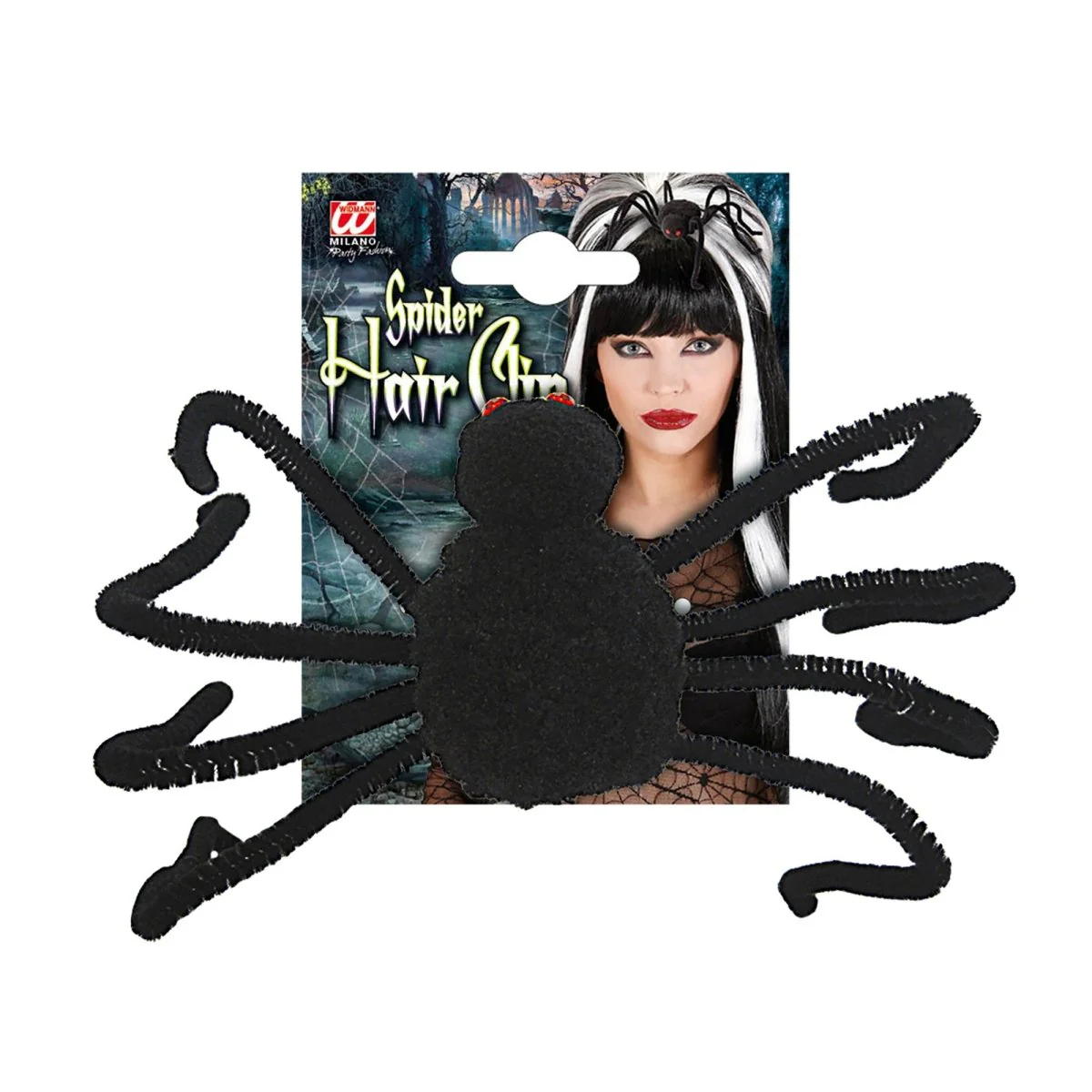 Halloween Haarclip Zwart Spin - Image 2