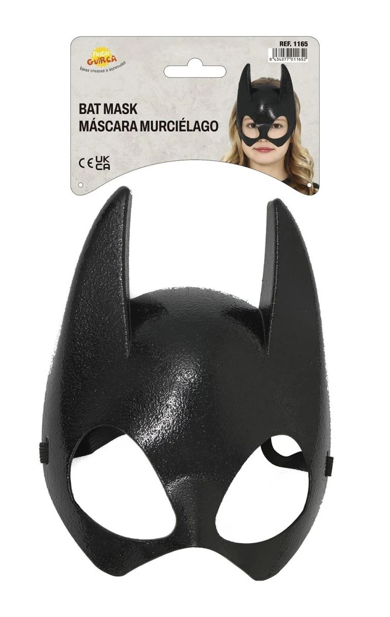 Halloween Half Vleermuis Masker Kind - Image 4