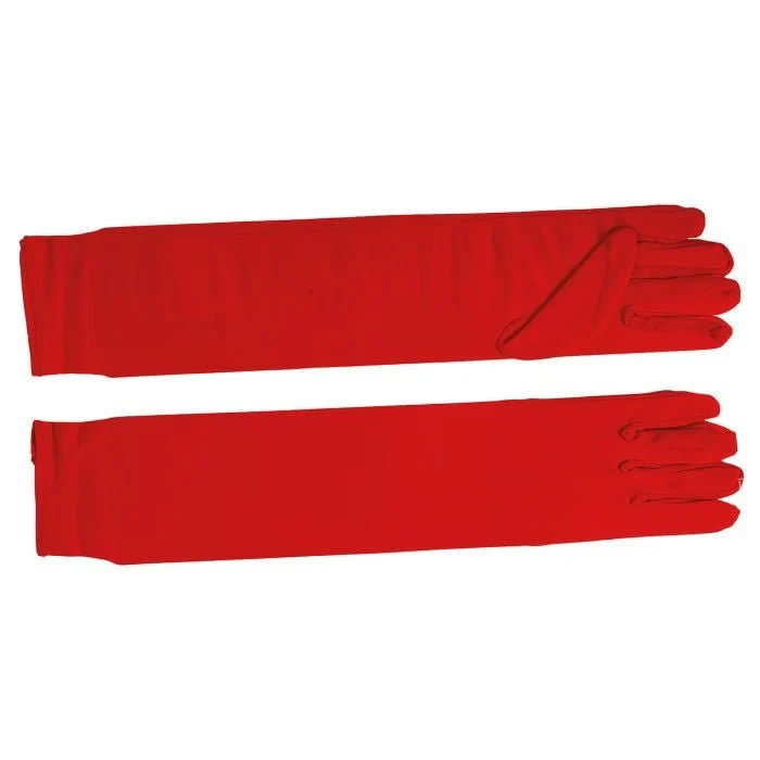 Halloween Handschoenen Rood 42cm - Image 3