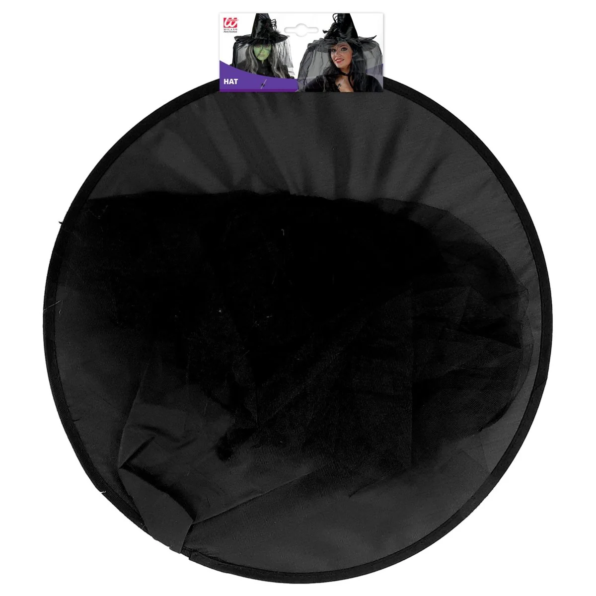 Halloween Heksenhoed Met Sluier En Spin - Image 2