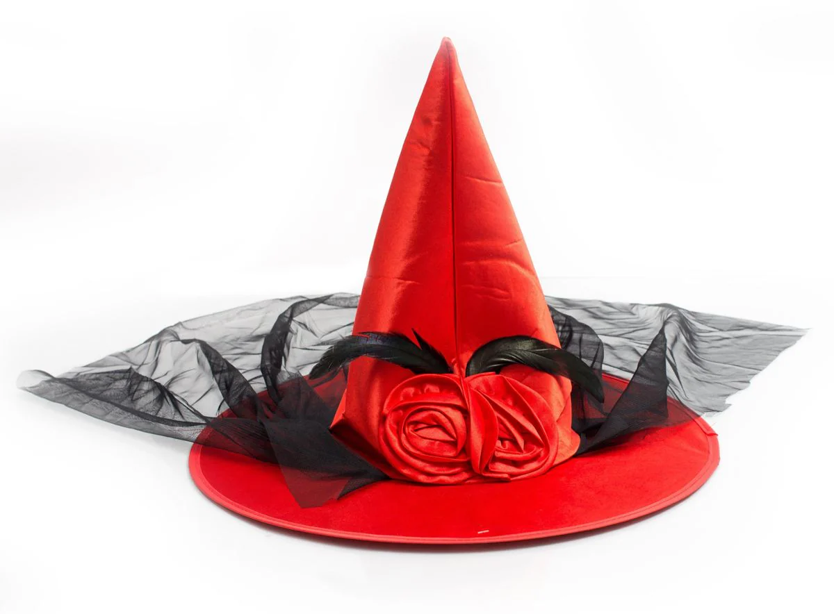 Halloween Heksenhoed Oranje Hoog - Image 2