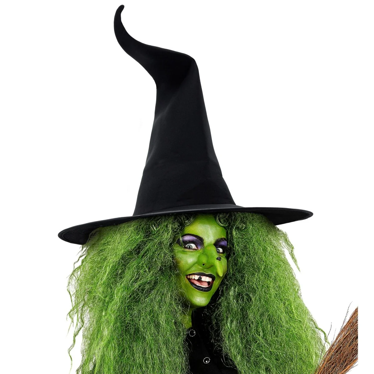Halloween Heksenhoed Zwart Gekreukeld - Image 3