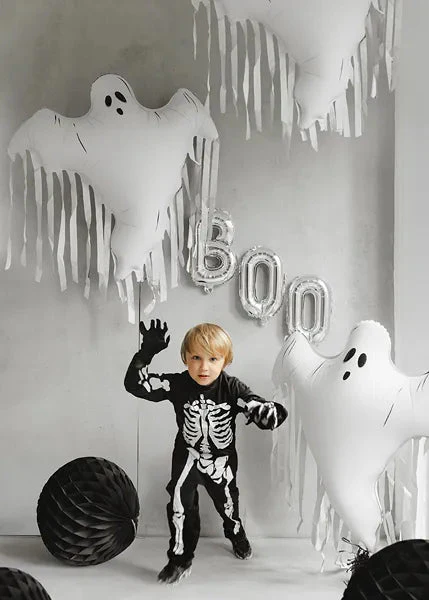 Halloween Helium Ballon Wit Spook Leeg 93cm - Image 2