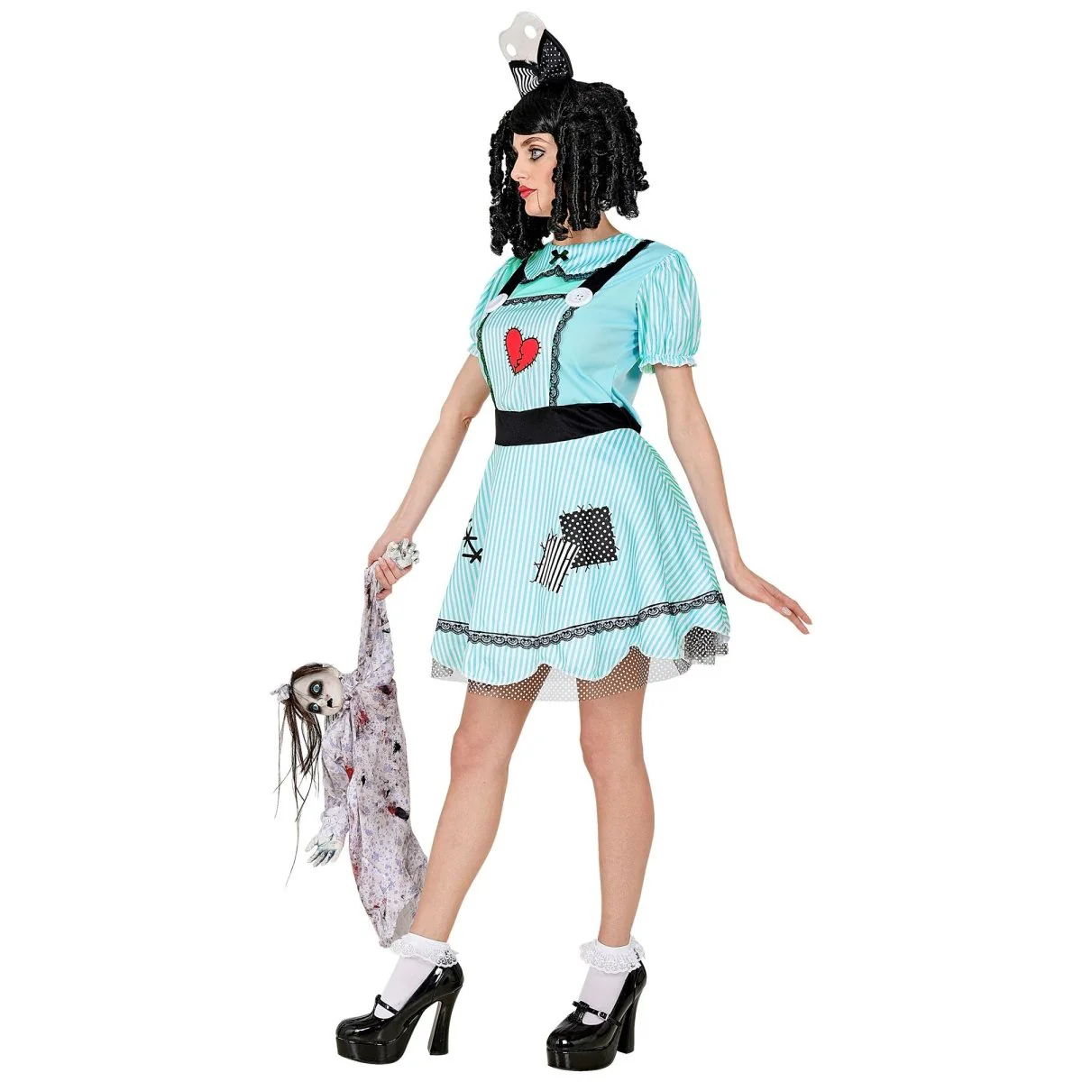 Halloween Jurk Blauw Dames Pop - Image 3