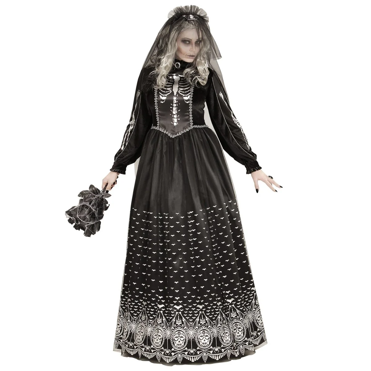 Halloween Jurk Dames Bruid Skelet - Image 2