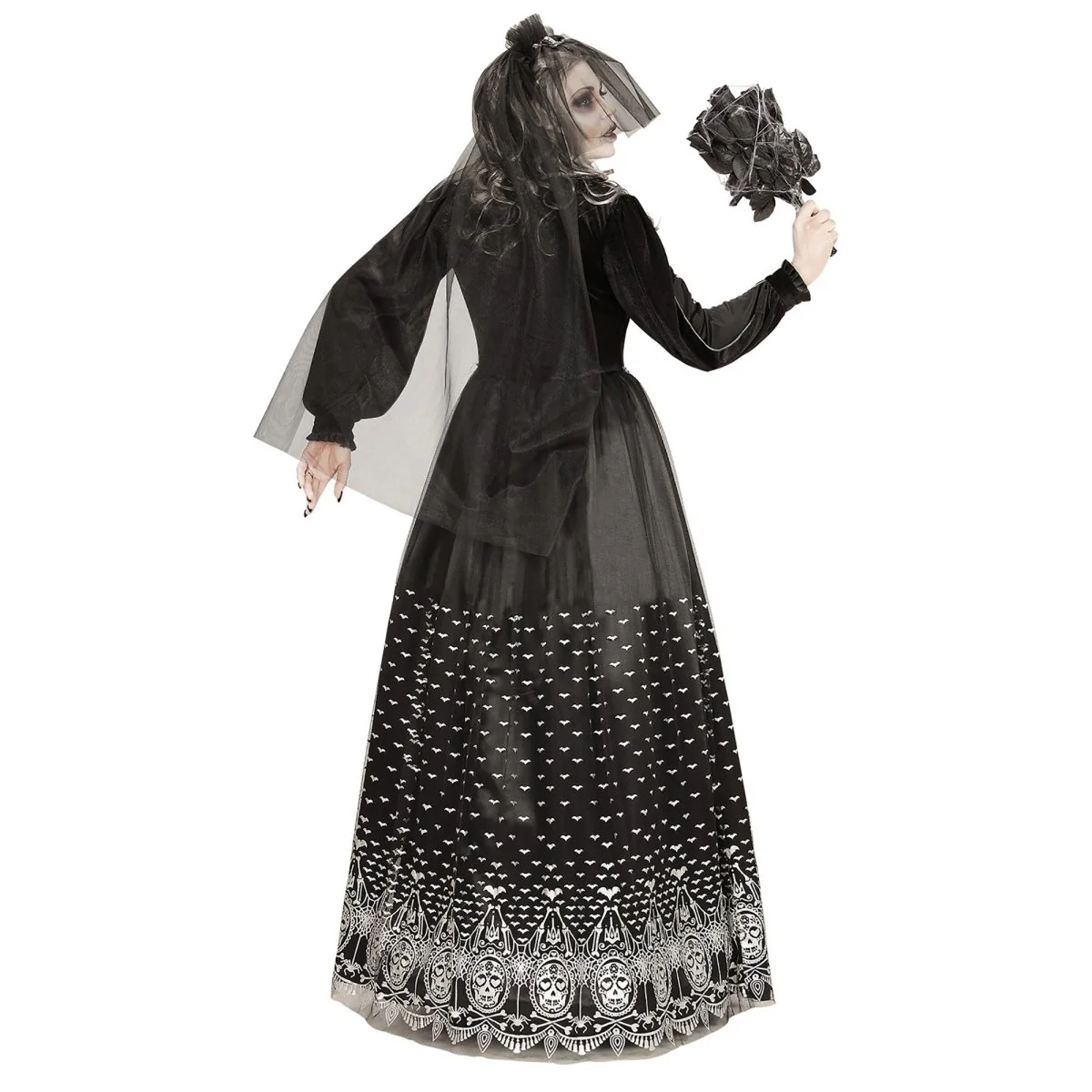 Halloween Jurk Dames Bruid Skelet - Image 3