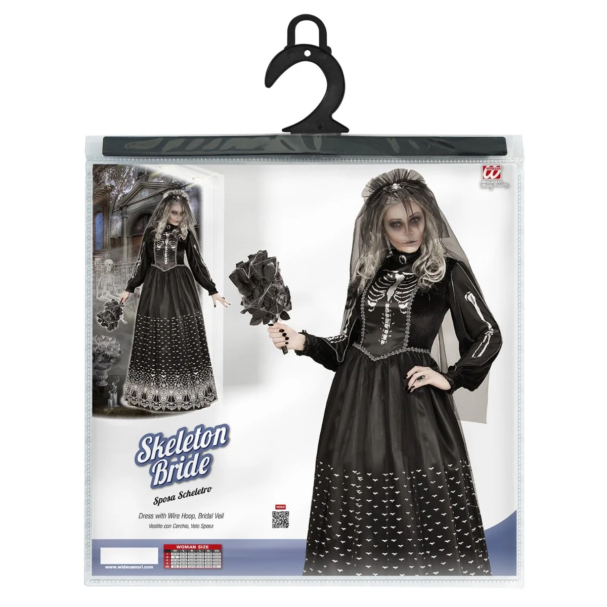 Halloween Jurk Dames Bruid Skelet - Image 4