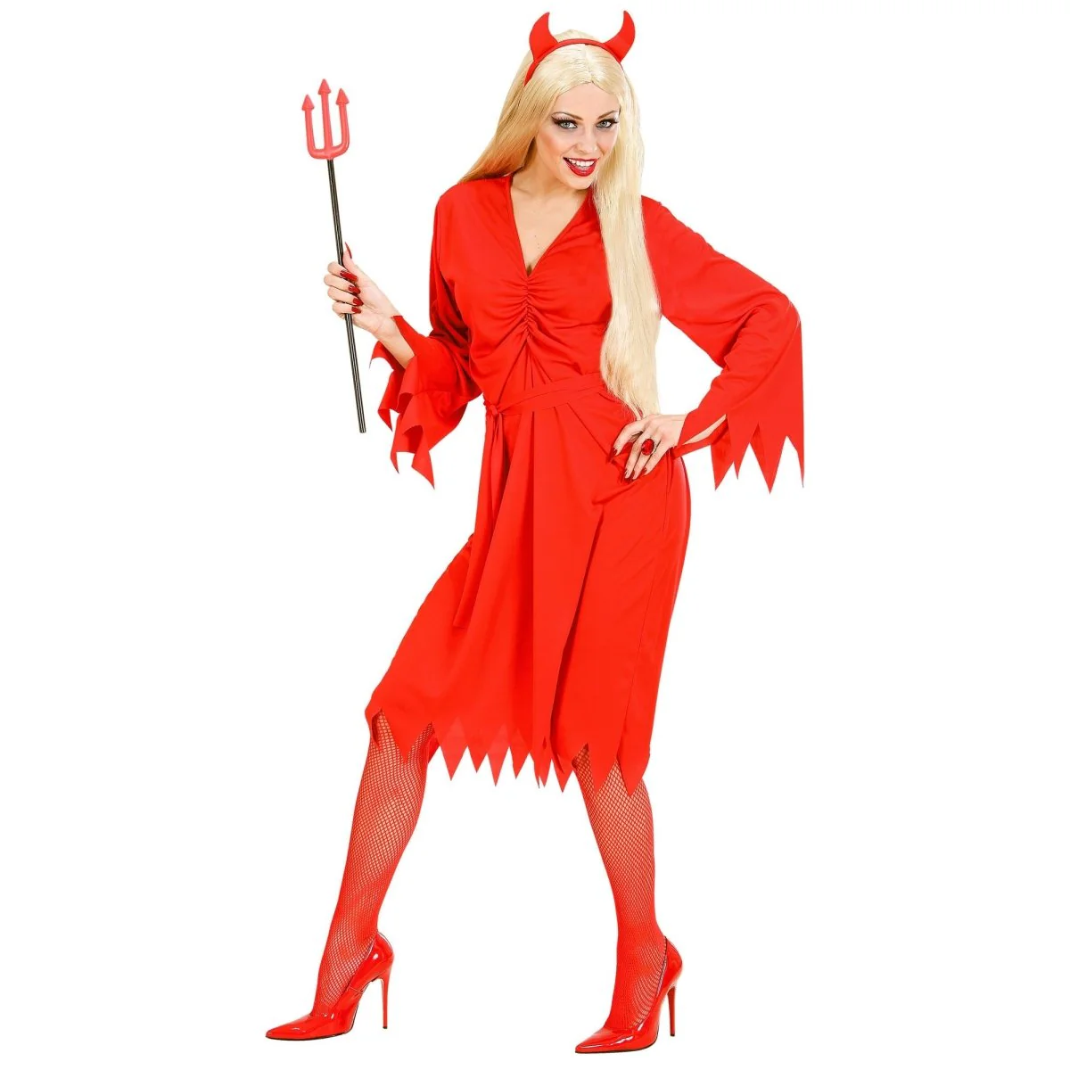 Halloween Jurk Dames Duivelin 3 delig