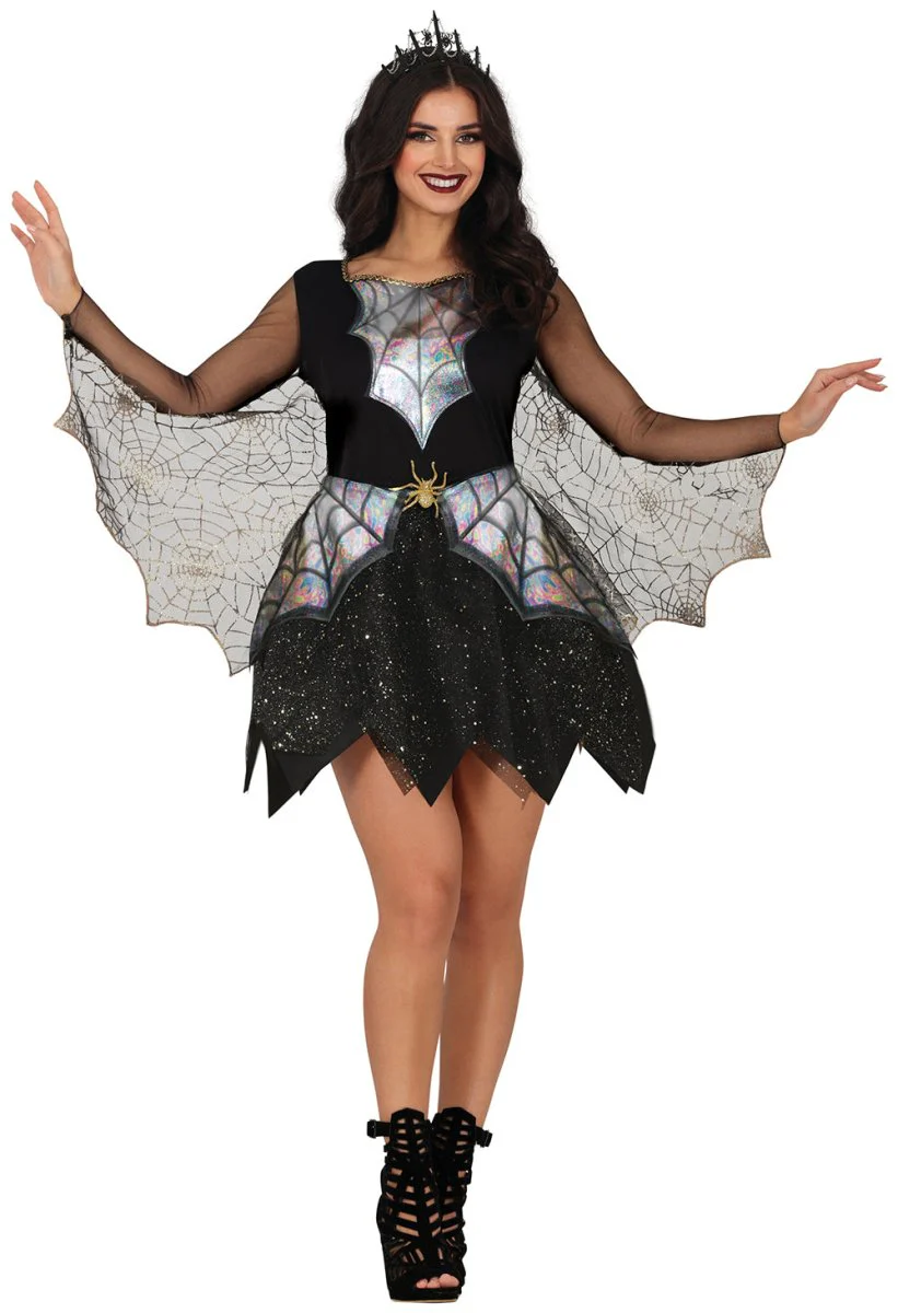 Halloween Jurk Dames Spinnenwebben En Spin