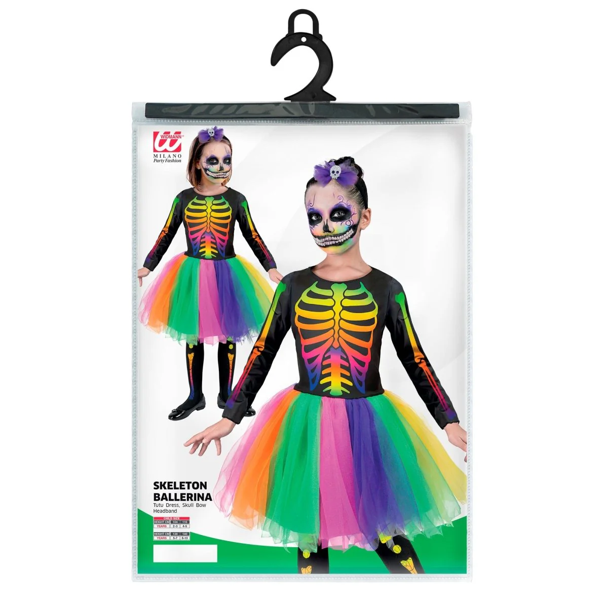 Halloween Jurk Gekleurd Skelet - Image 5