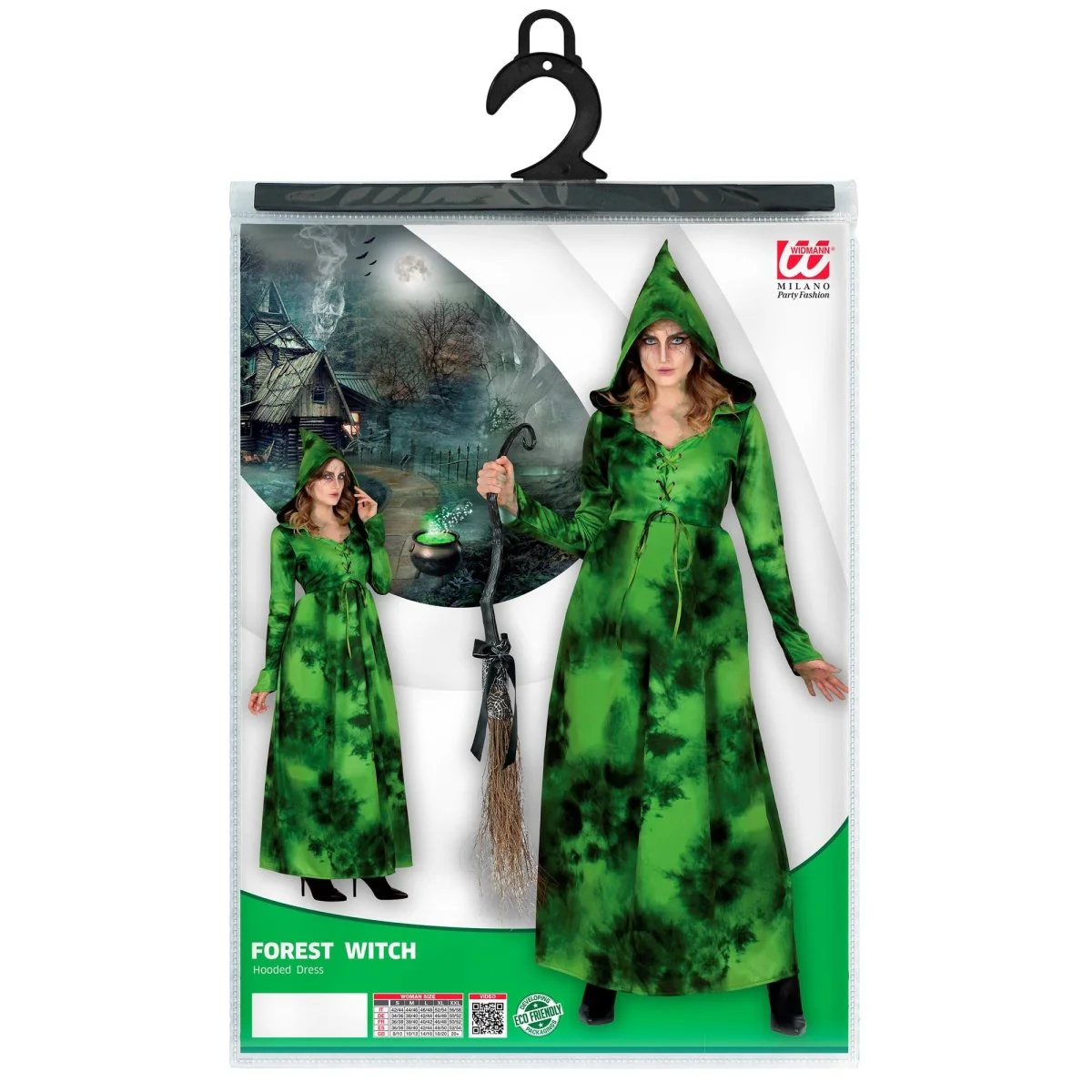 Halloween Jurk Groen Bosheks - Image 5