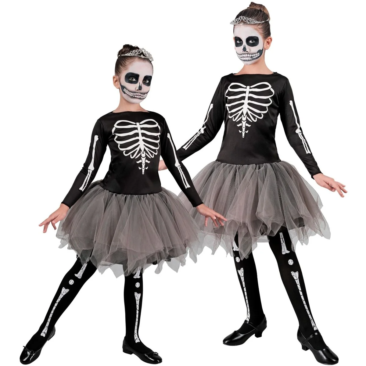 Halloween Jurk Meisje Ballerina Skelet