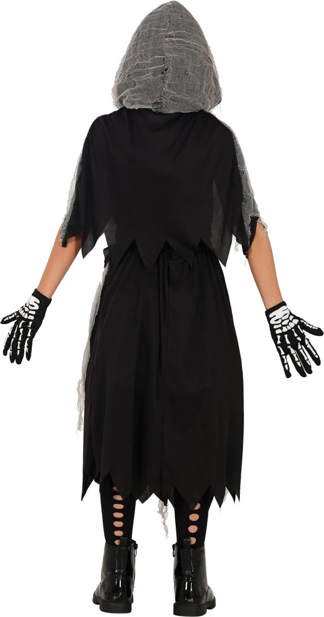 Halloween Jurk Meisje Skelet Reaper - Image 2