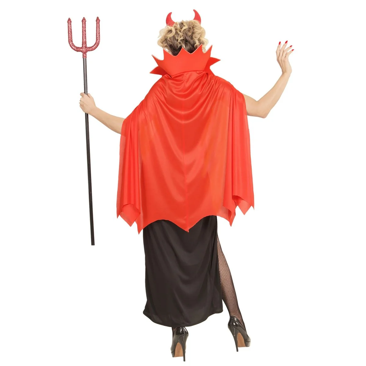 Halloween Jurk Rood Zwart Dames Duivel - Image 2