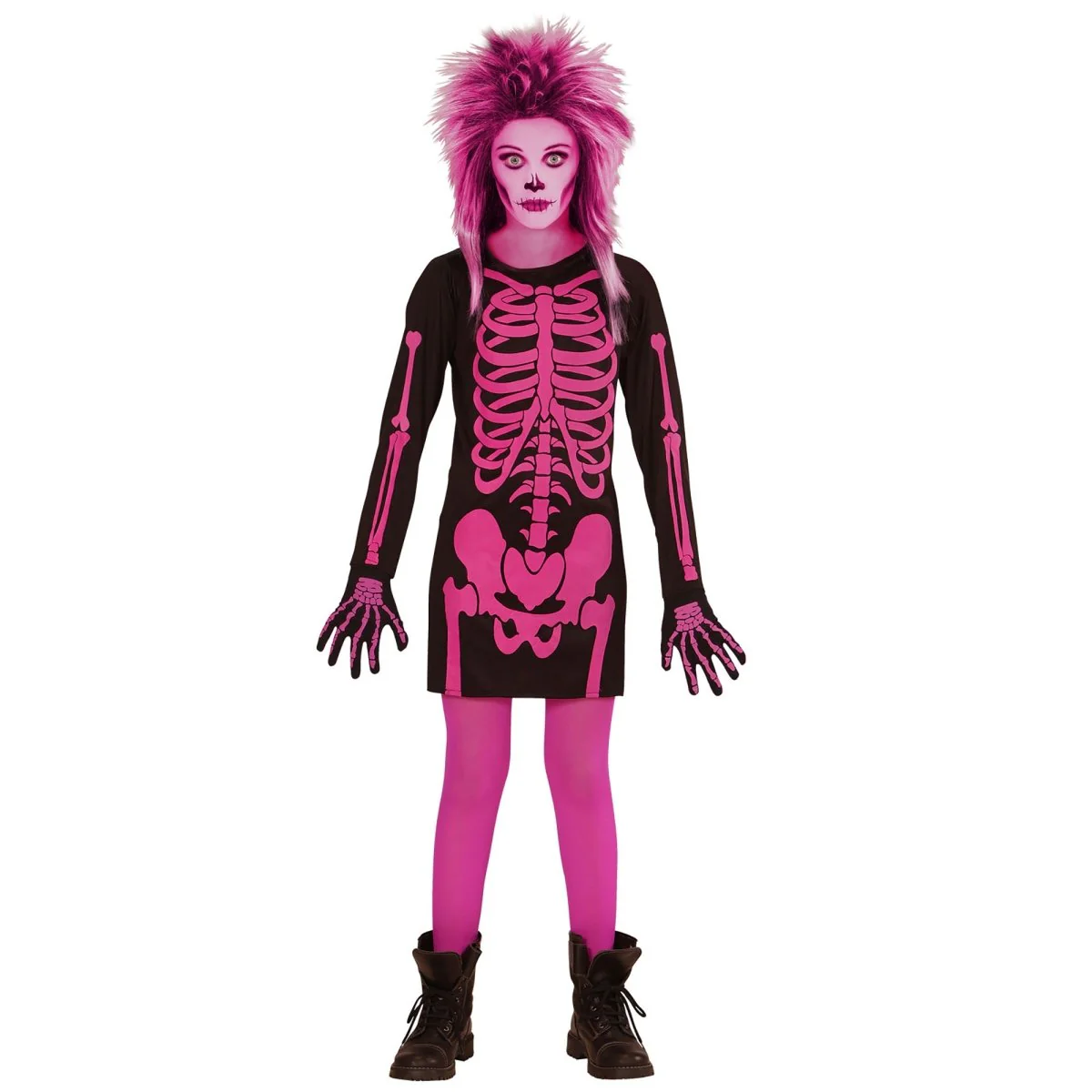 Halloween Jurk Zwart Roze Meisje - Image 2