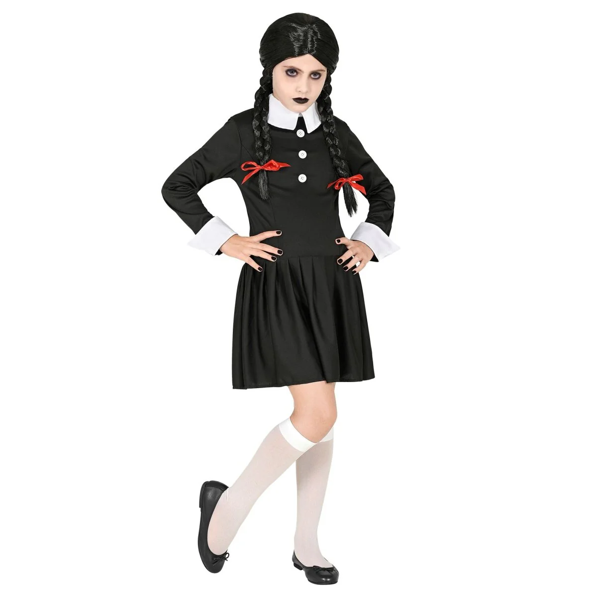 Halloween Jurk Zwart Wit Meisje - Image 2