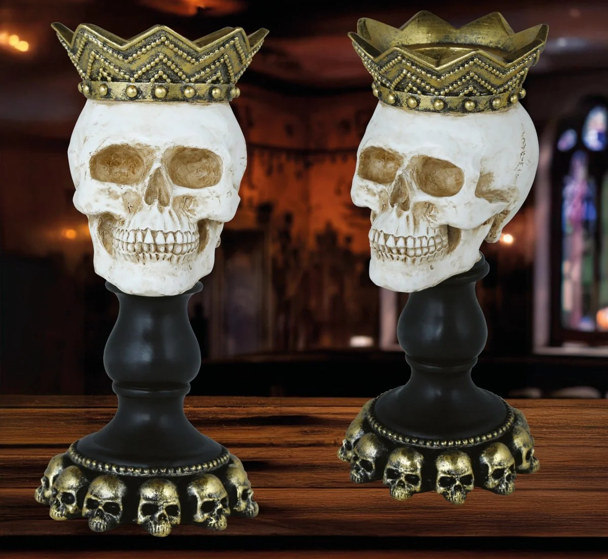 Halloween Kaarsenhouder Schedel 25cm - Image 6