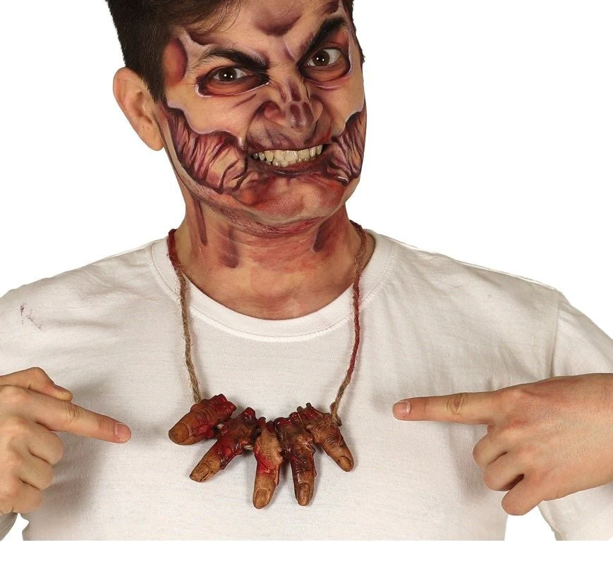Halloween Ketting Bloederige Vingers
