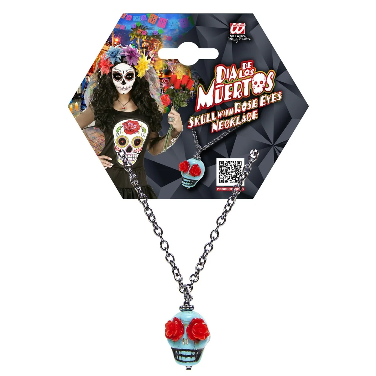 Halloween Ketting Gekleurd Schedel - Image 3
