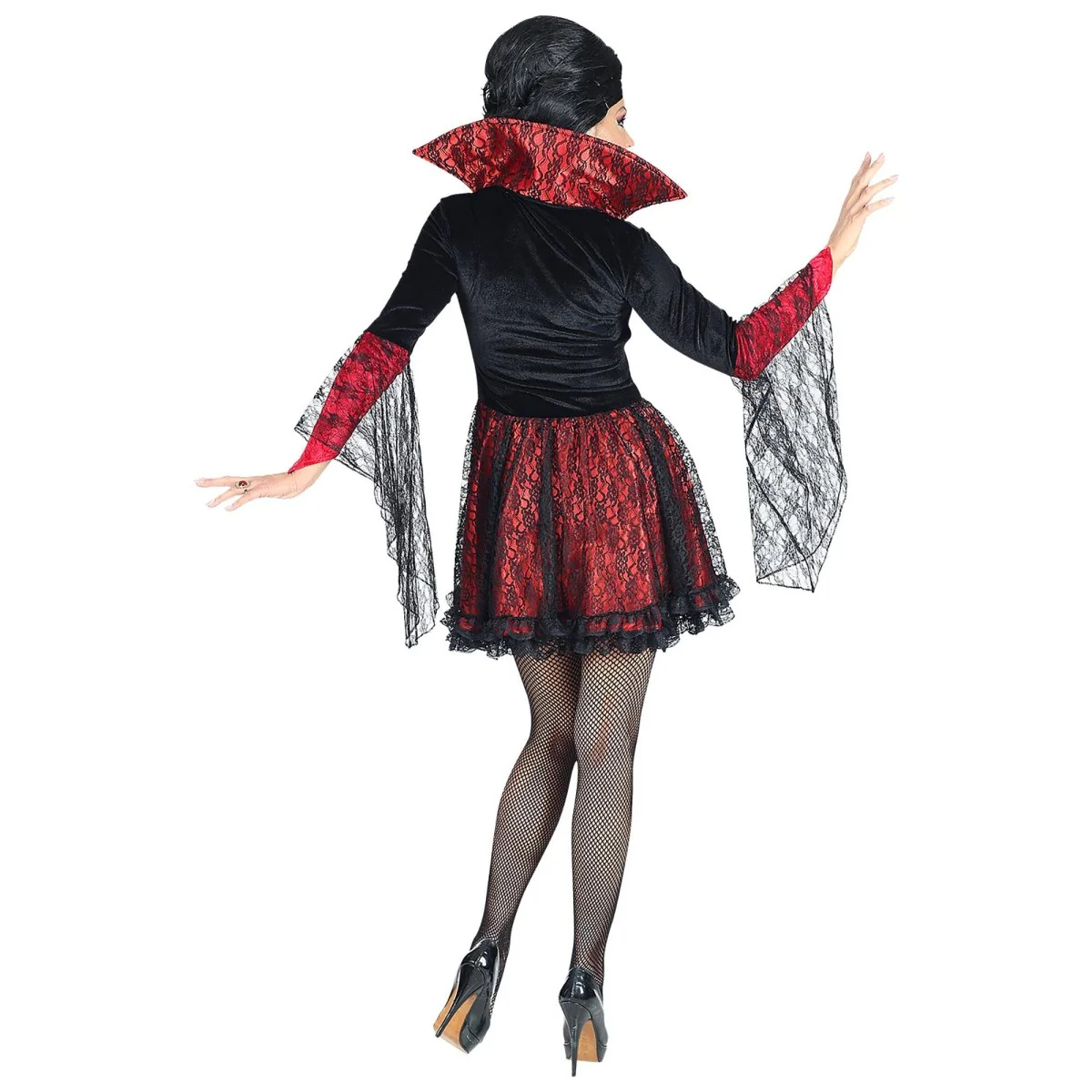 Halloween Kostuum Dames Vampier Kant - Image 4