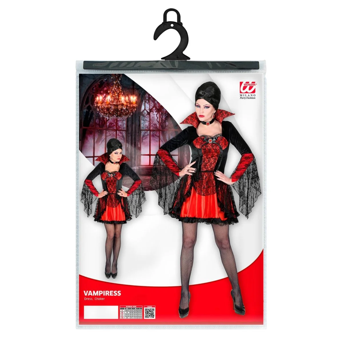 Halloween Kostuum Dames Vampier Kant - Image 6