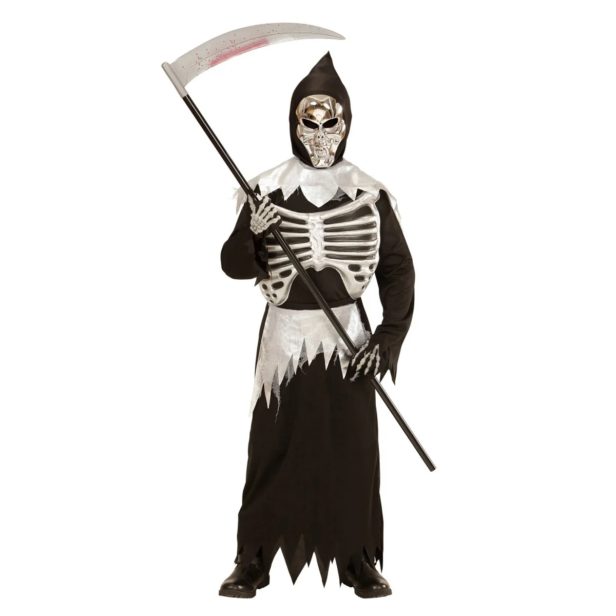 Halloween Kostuum Kind Magere Hein 3 delig