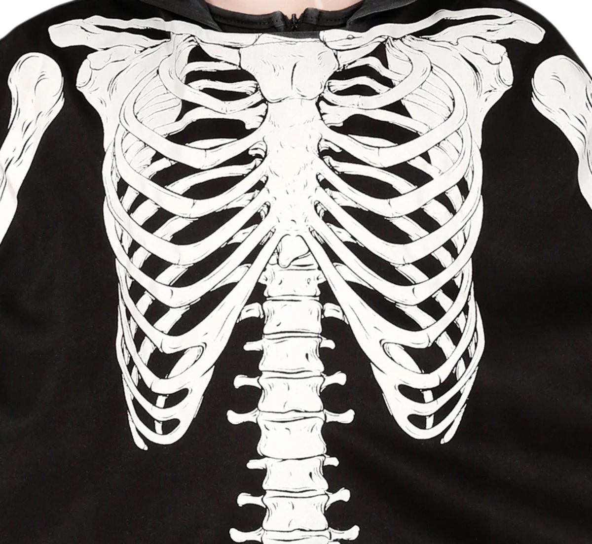 Halloween Kostuum Kind Skelet Poncho - Image 4