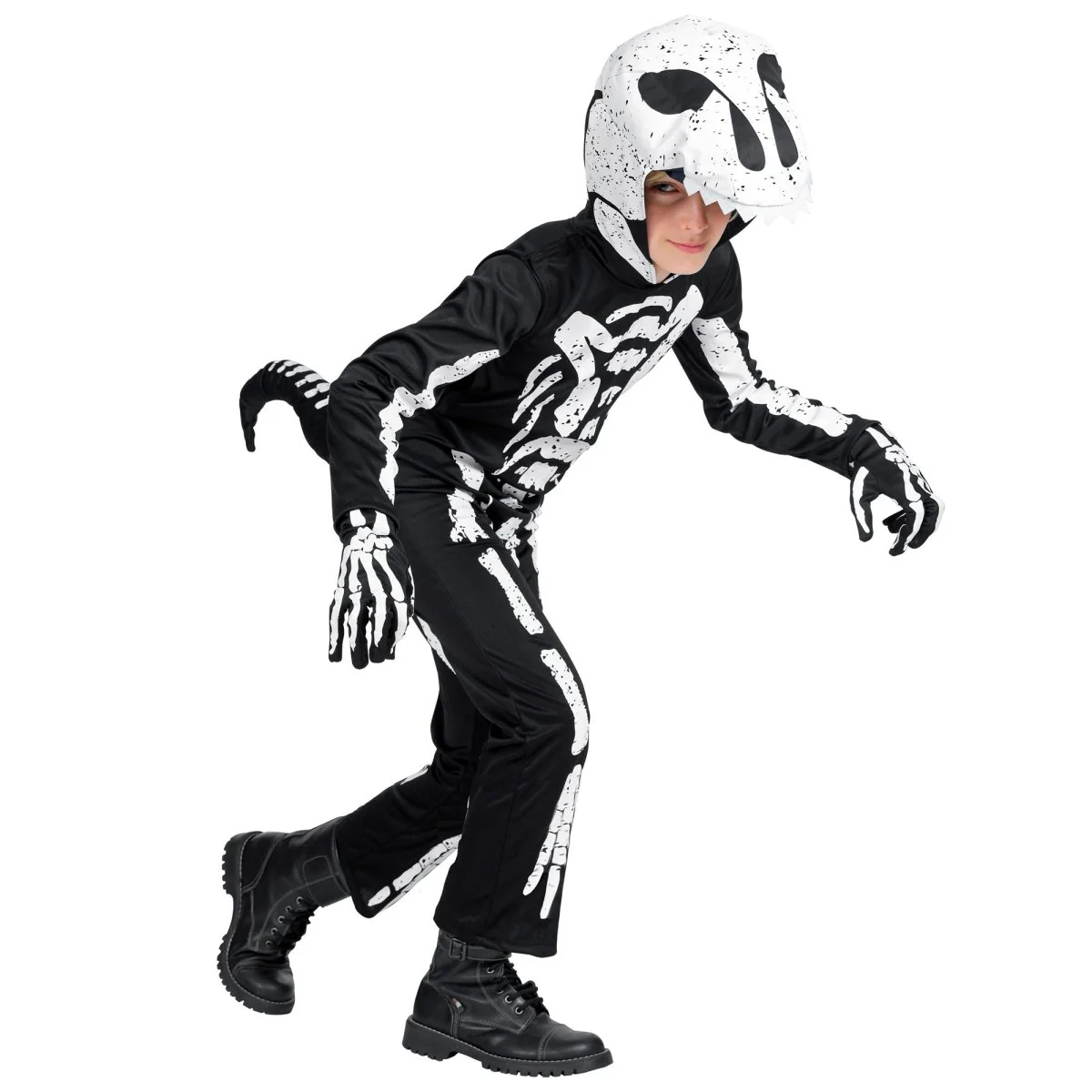 Halloween Kostuum Kind T-Rex Skelet - Image 2