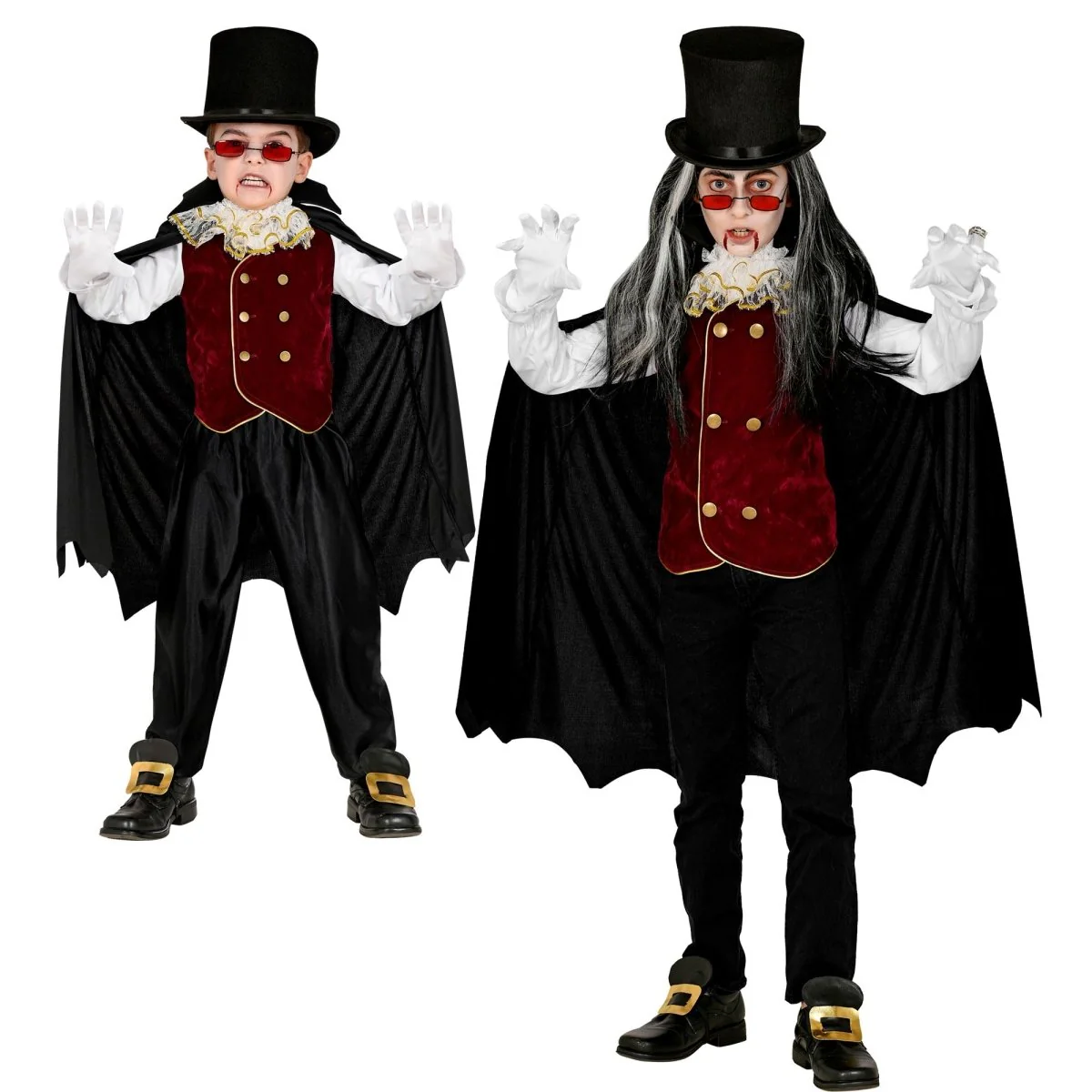 Halloween Kostuum Kind Vampier 4 delig