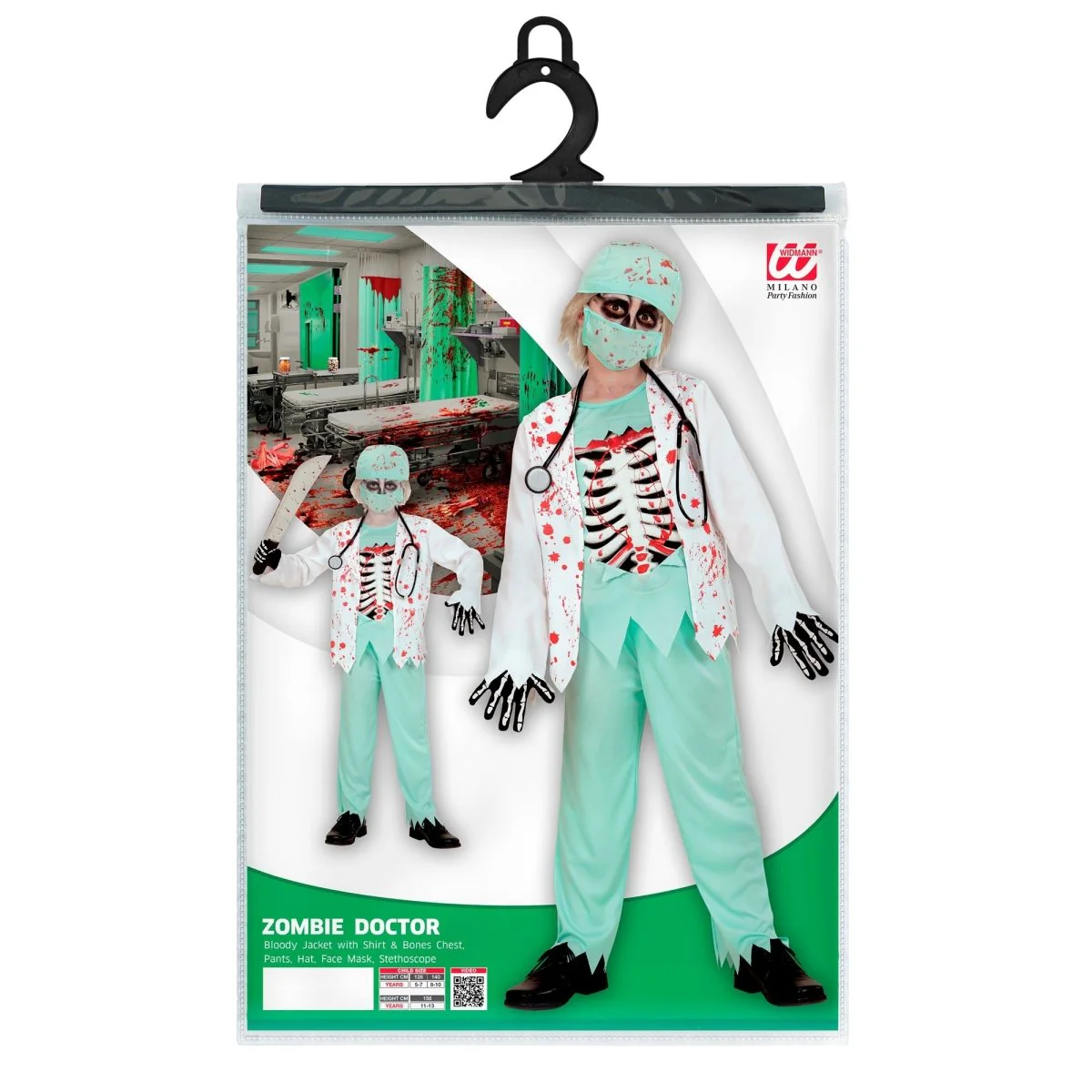 Halloween Kostuum Kind Zombie Dokter - Image 3