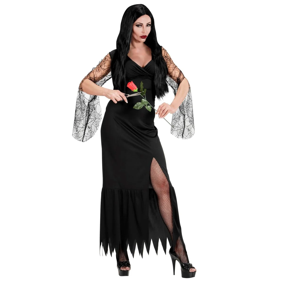Halloween Kostuum Zwart Dames Lange Jurk - Image 2