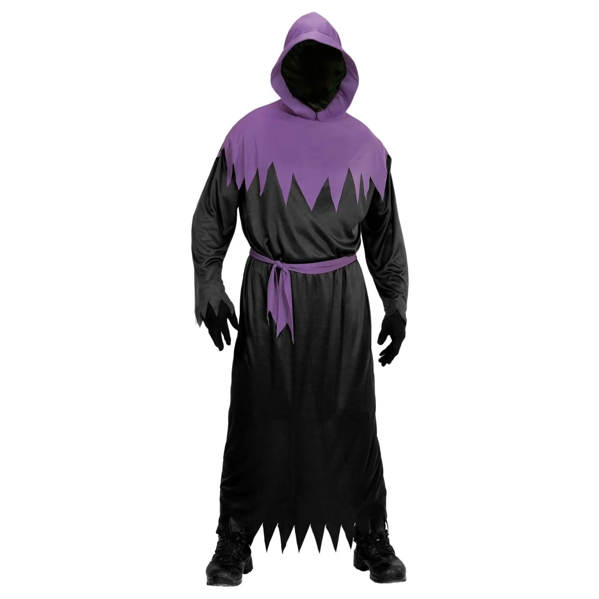 Halloween Kostuum Zwart Paars Heren Spook