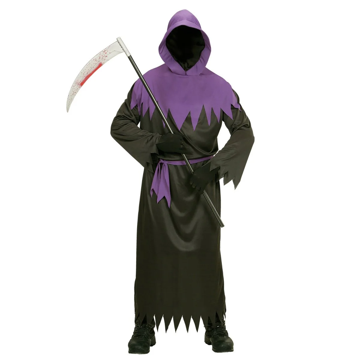 Halloween Kostuum Zwart Paars Heren Spook - Image 2