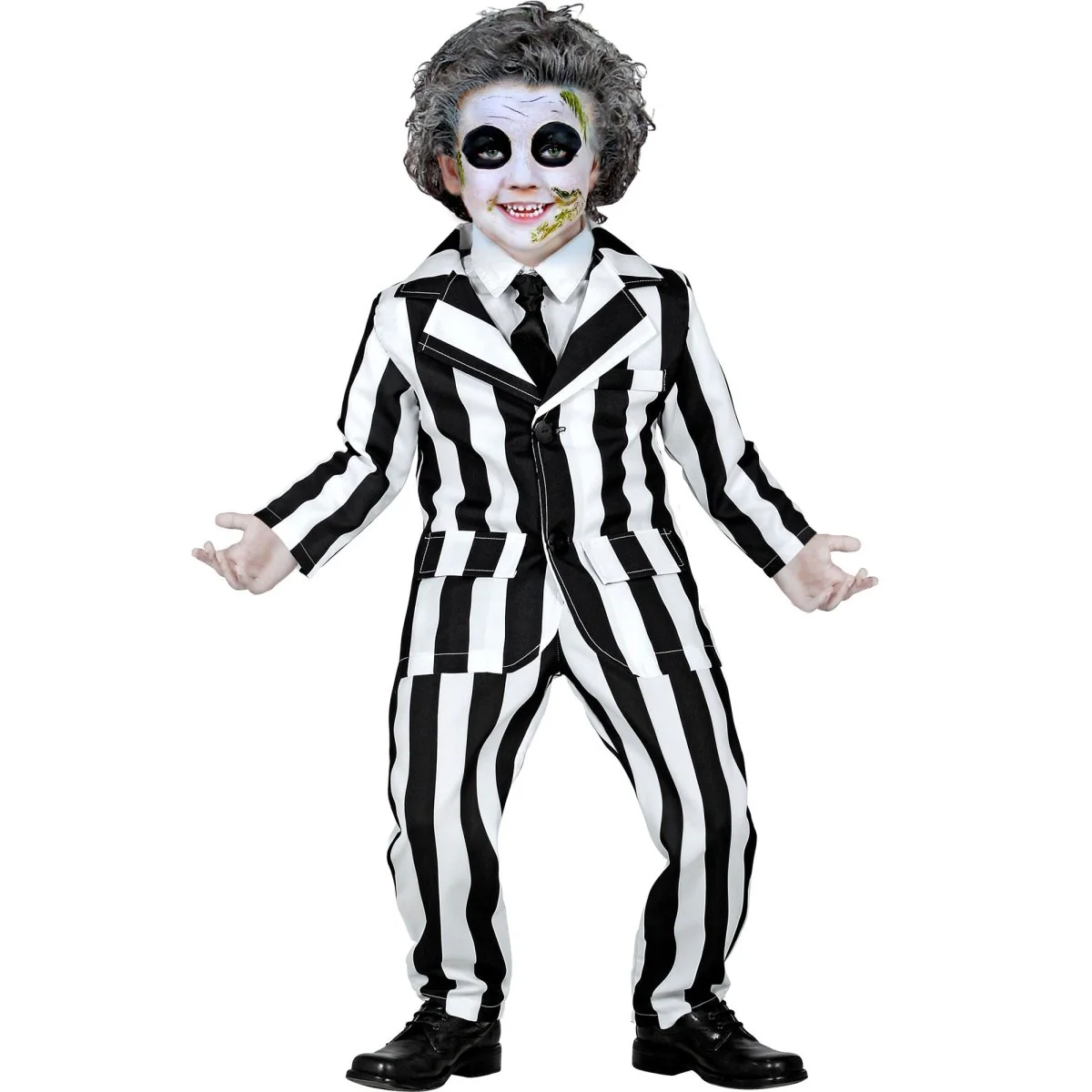 Halloween Kostuum Zwart Wit Kind Geest - Image 3