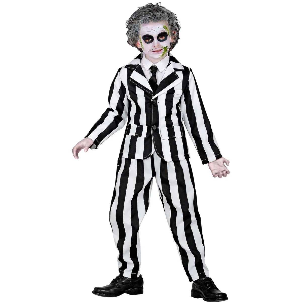 Halloween Kostuum Zwart Wit Kind Geest - Image 4