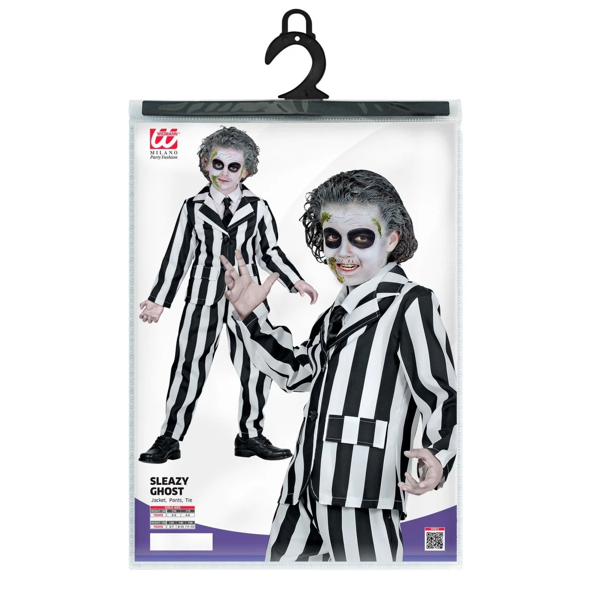 Halloween Kostuum Zwart Wit Kind Geest - Image 5