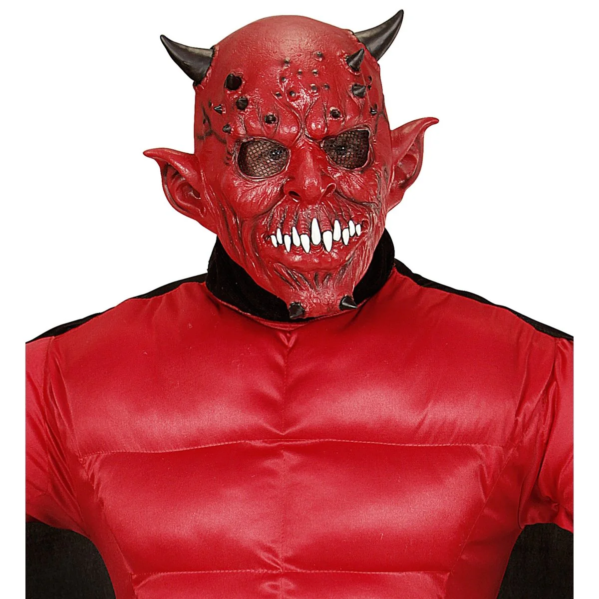Halloween Masker Duivel Met Hoorn - Image 3