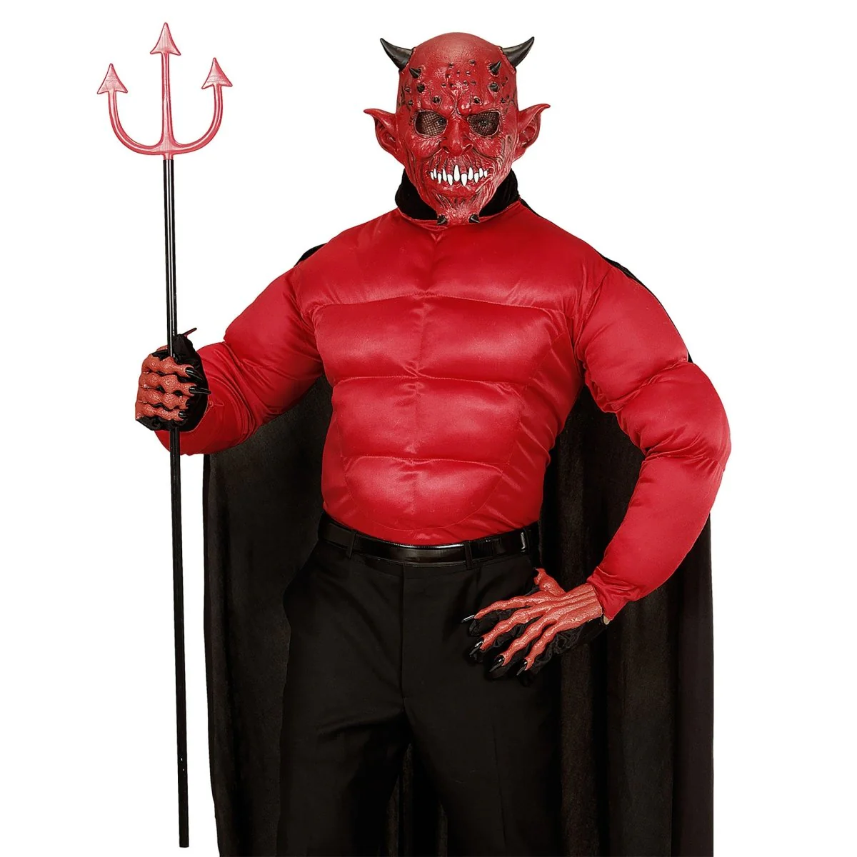 Halloween Masker Duivel Met Hoorn - Image 4