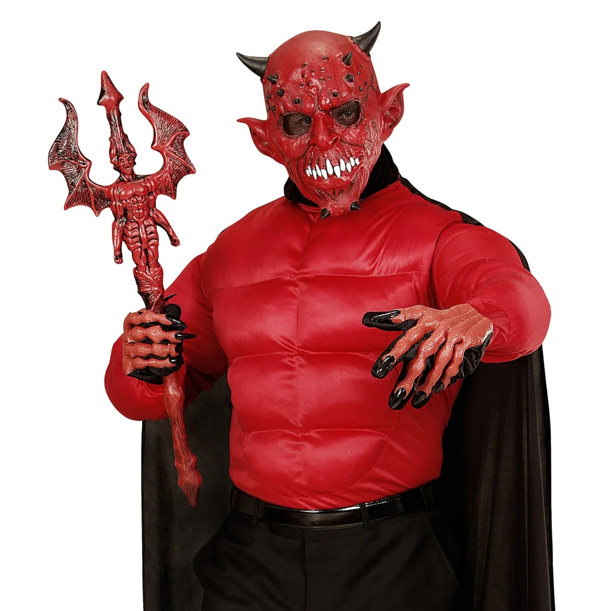 Halloween Masker Duivel Met Hoorn - Image 5