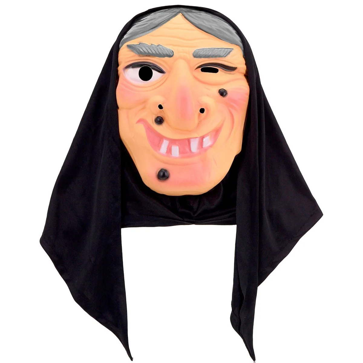 Halloween Masker Heks Met Hoofddoek - Image 3