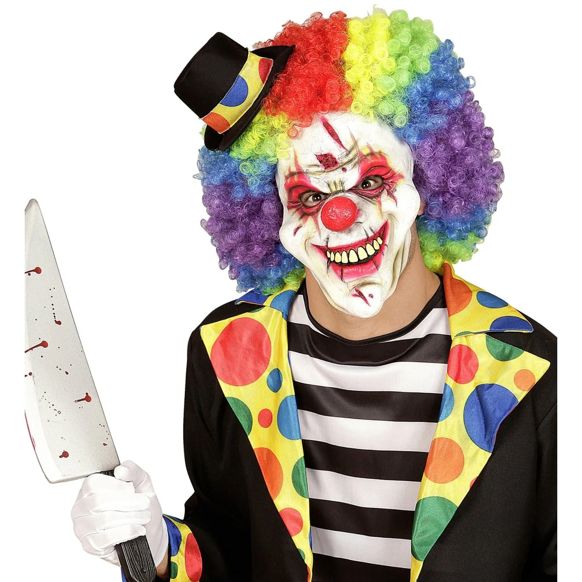 Halloween Masker Regenboog Clown - Image 2