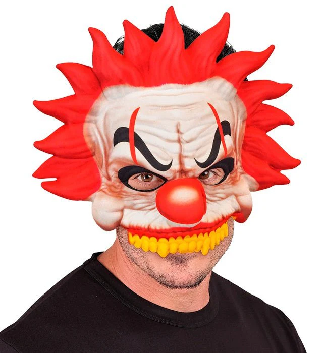 Halloween Masker Rood Wit Killer Clown - Image 2