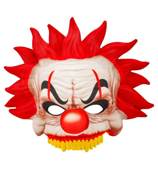 Halloween Masker Rood Wit Killer Clown - Image 3