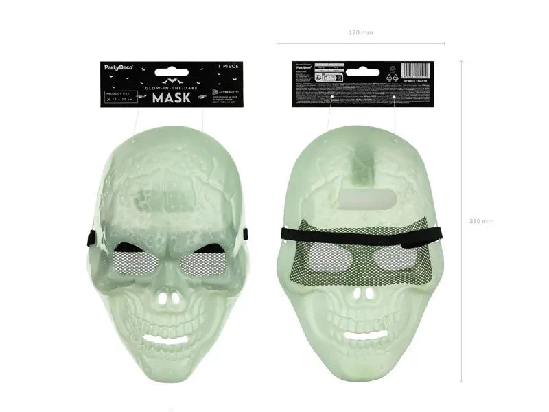 Halloween Masker Schedel Glow In The Dark - Image 2