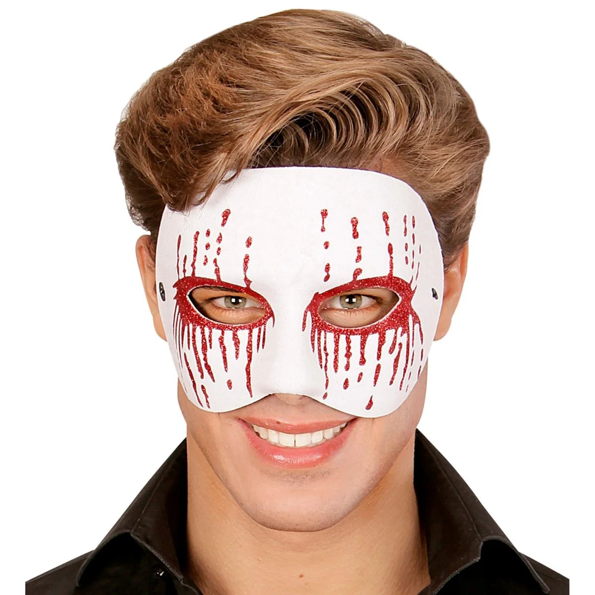 Halloween Masker Wit Psychopaat - Image 4