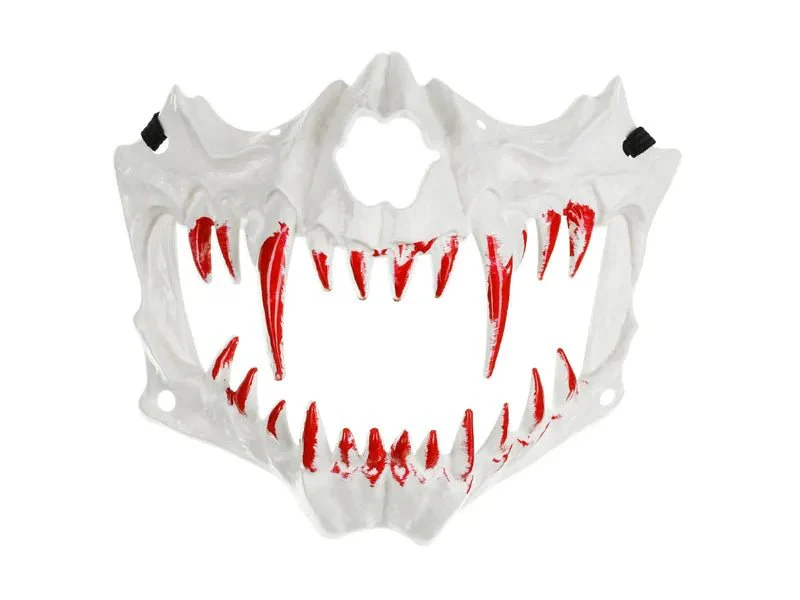 Halloween Masker Wit Schedel Tanden