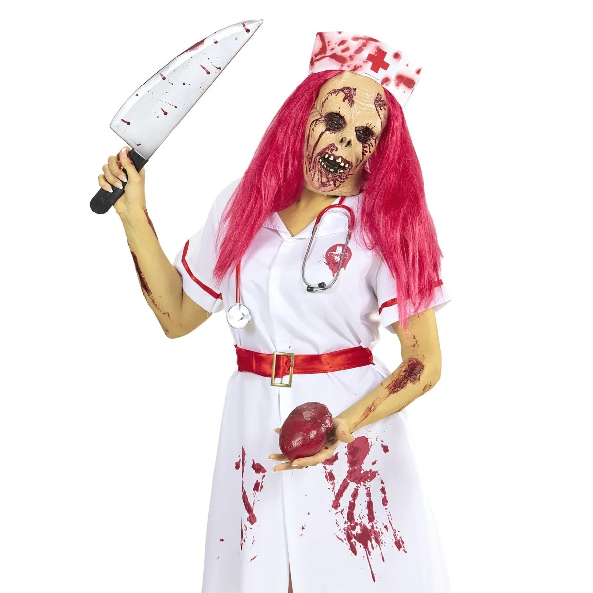 Halloween Masker Zombie Verpleegster - Image 3